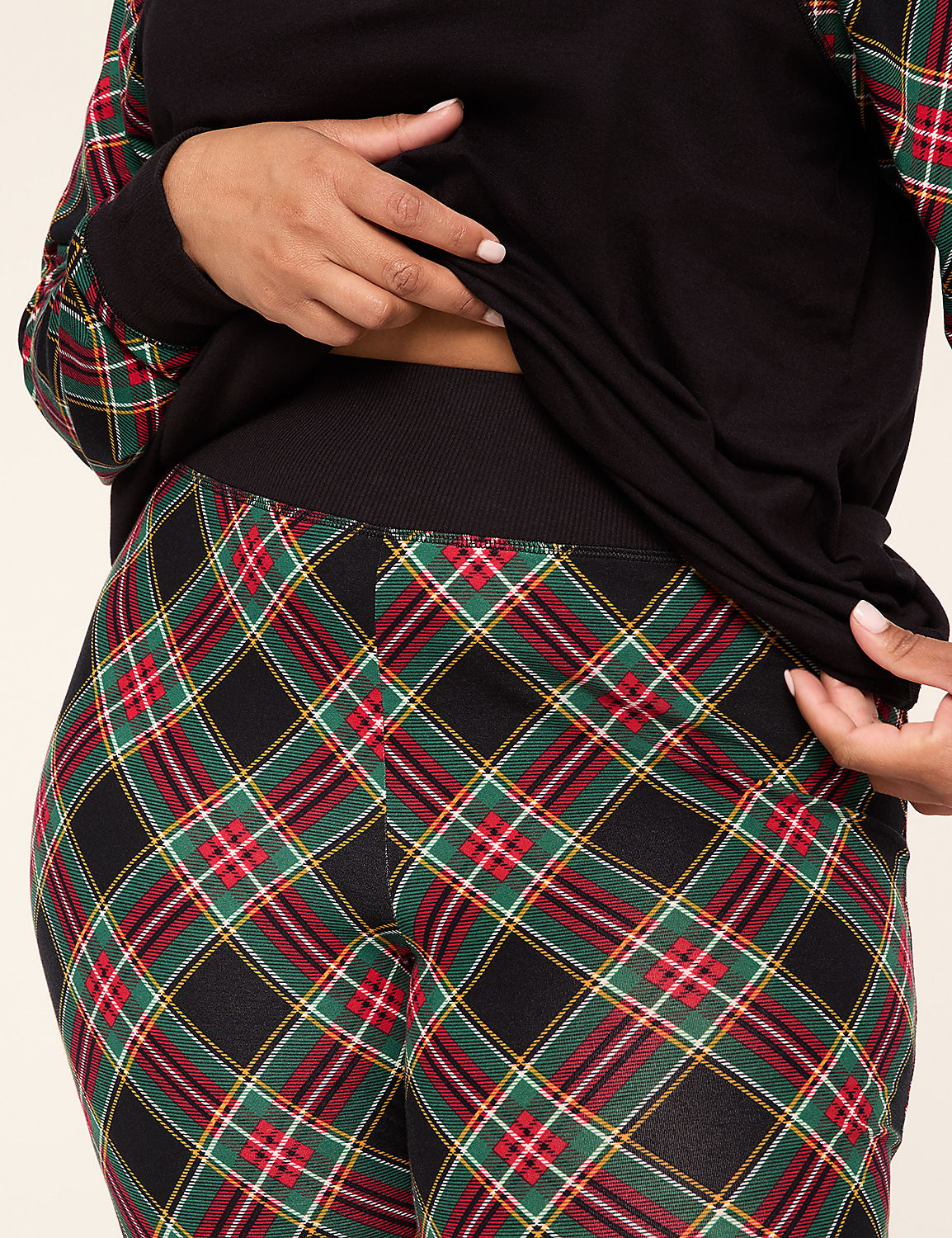 Comfy Cotton Tunic Henley & Legging PJ Set Product Image 3