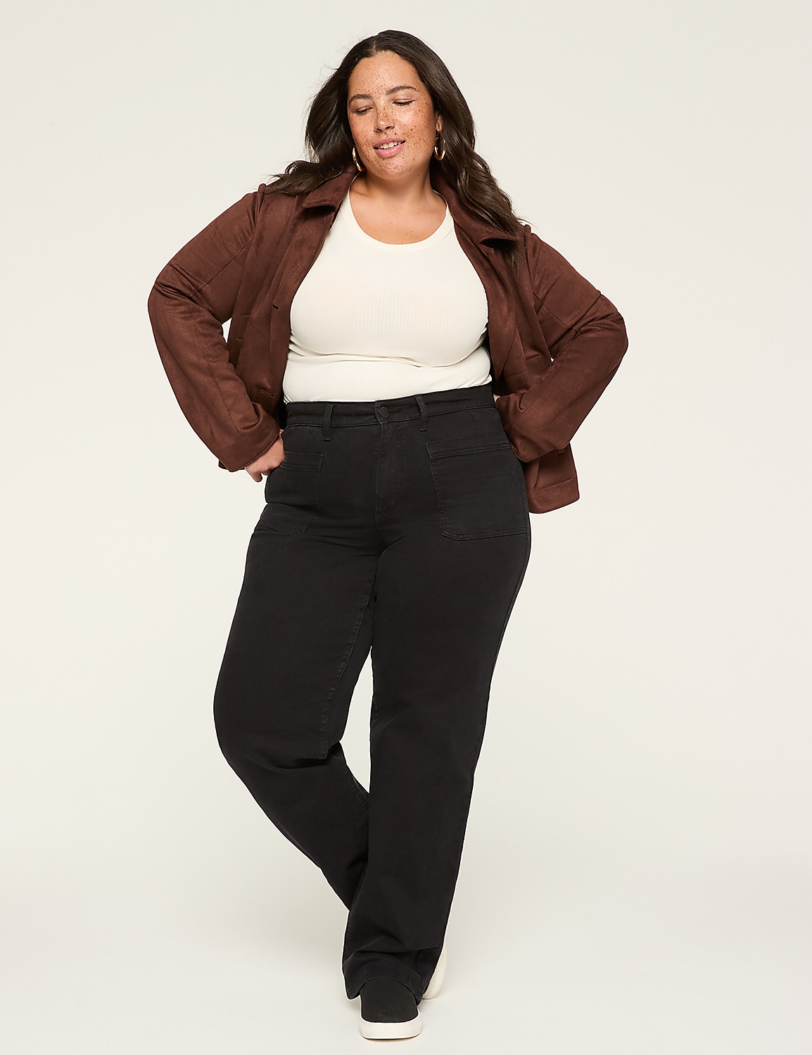 Relaxed Straight Patch-Pocket High-Rise Jean Product Image 3