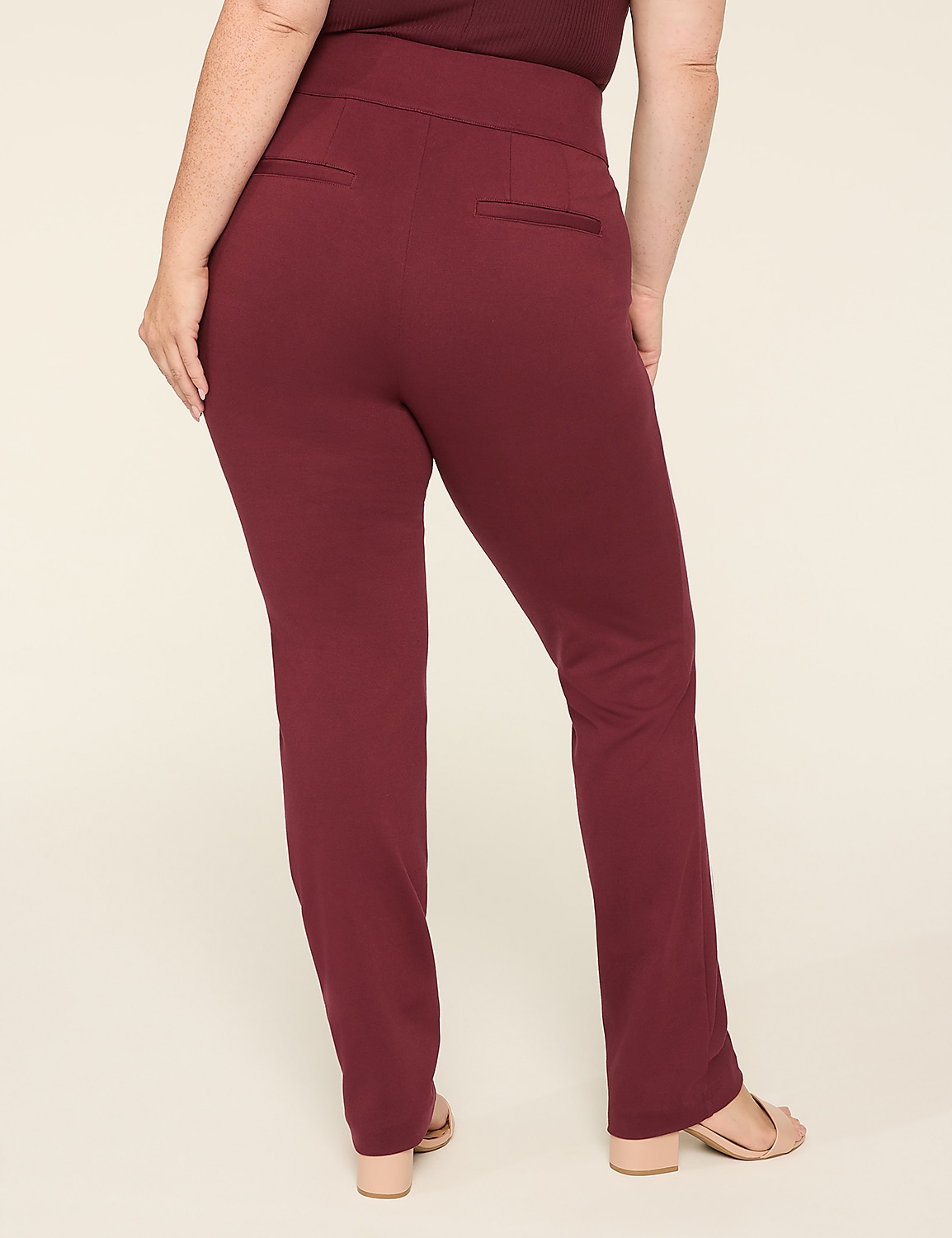Ponte Pull-On Straight Leg Pant Product Image 2