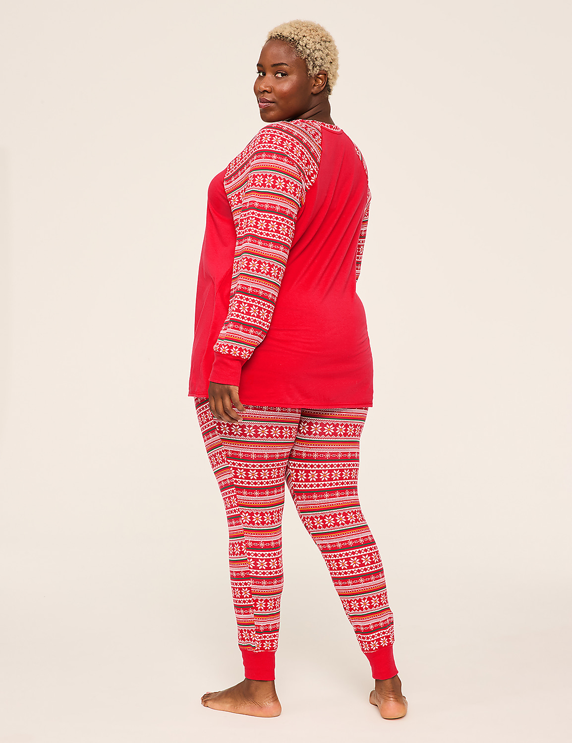 Comfy Cotton Tunic Henley & Legging PJ Set Product Image 2
