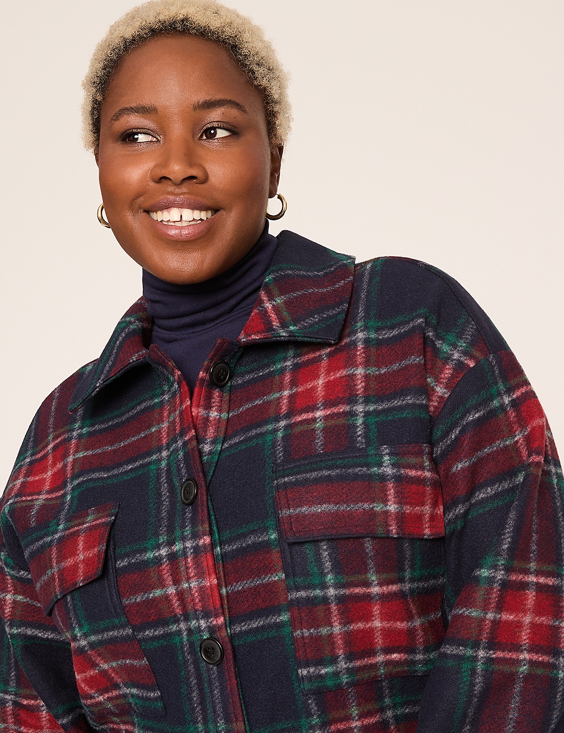 Plaid Long Shacket Product Image 3