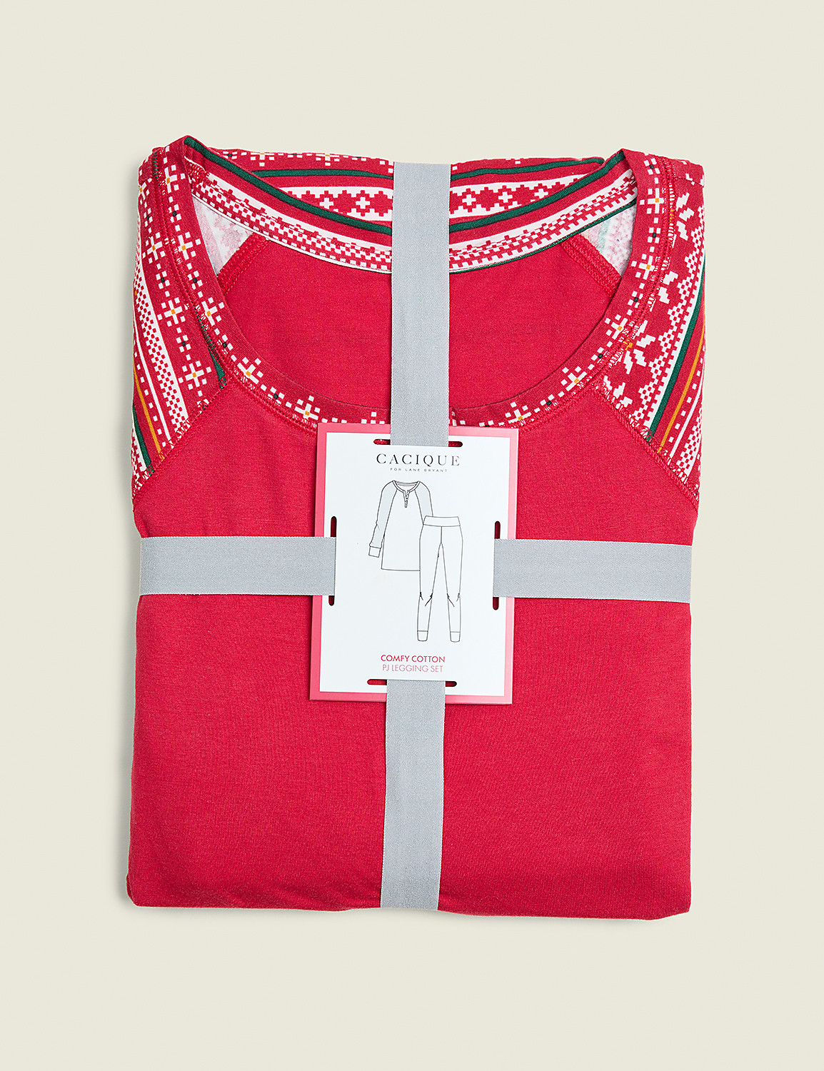 Comfy Cotton Tunic Henley & Legging PJ Set Product Image 5