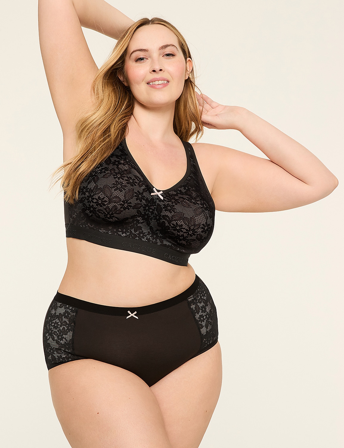 Cotton Unlined Full Coverage No-Wire Bra With Lace Product Image 4