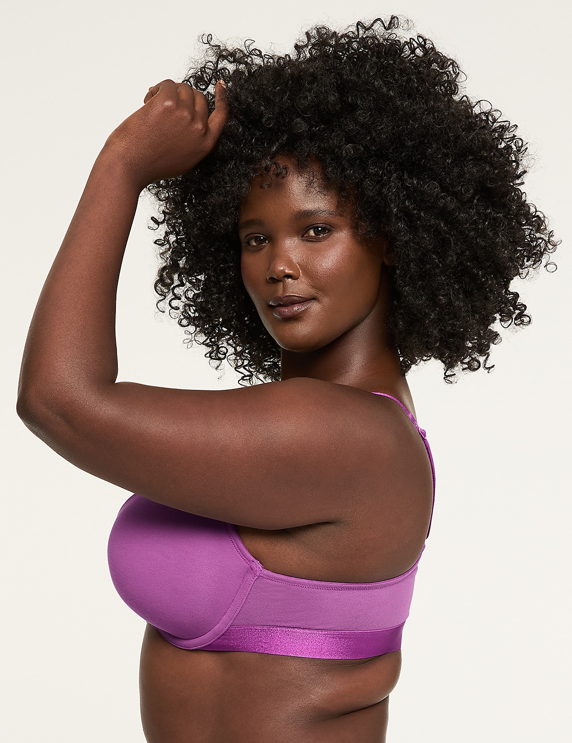 Front-Close Cotton Boost Plunge Bra Product Image 3