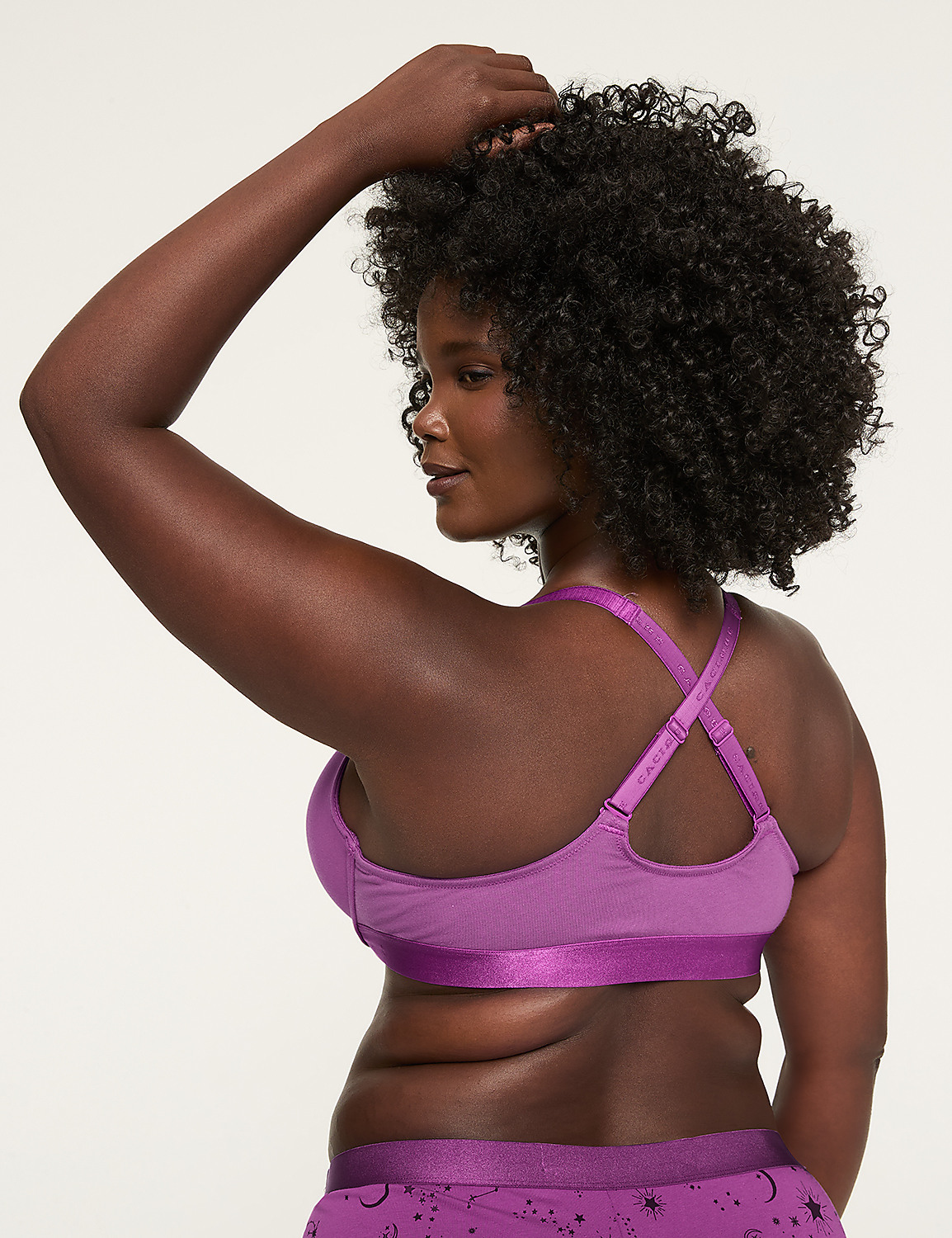 Front-Close Cotton Boost Plunge Bra Product Image 5