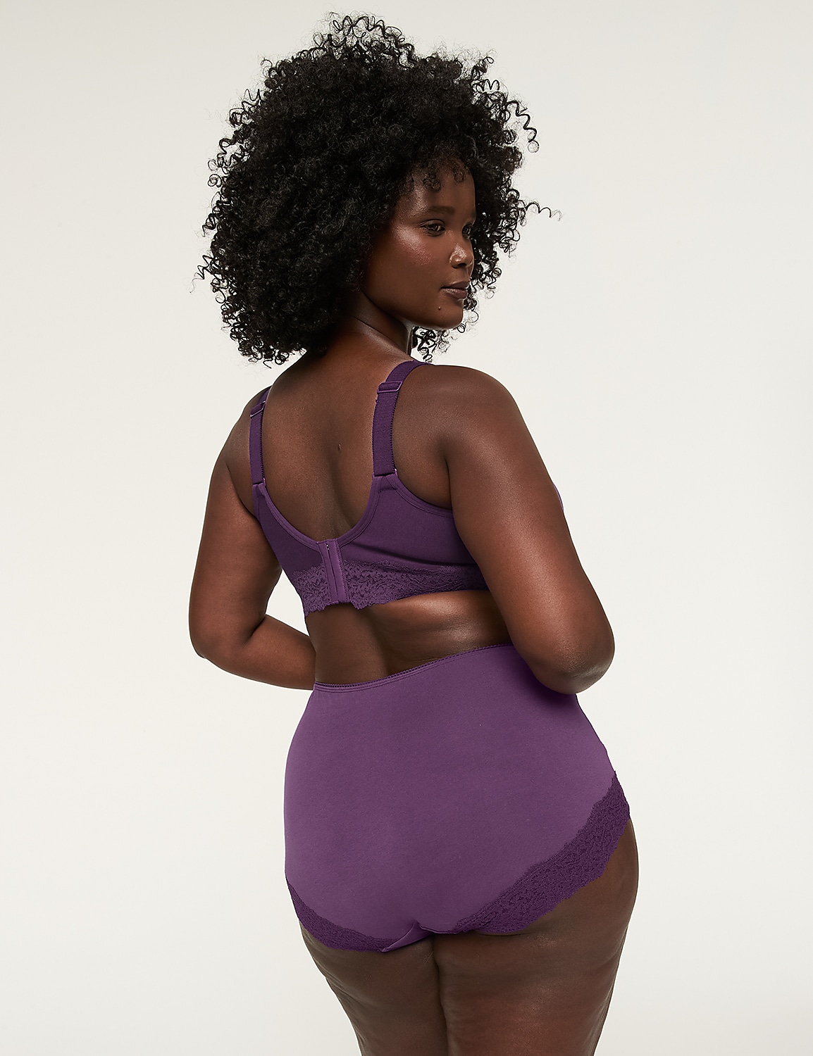 Cotton Full Brief Panty With Lace Back - thumbnail 6