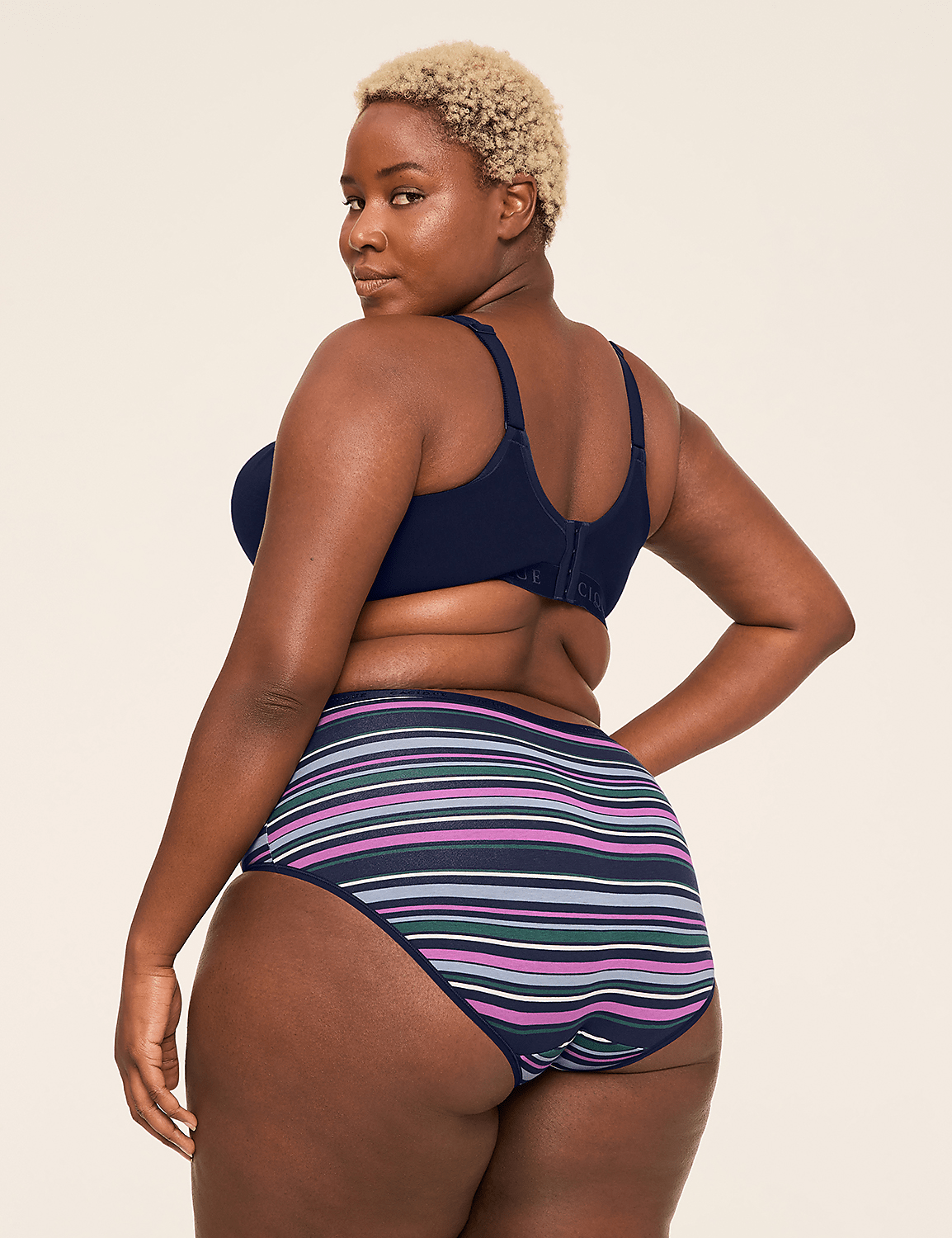 Cotton High-Leg Brief Panty Product Image 2