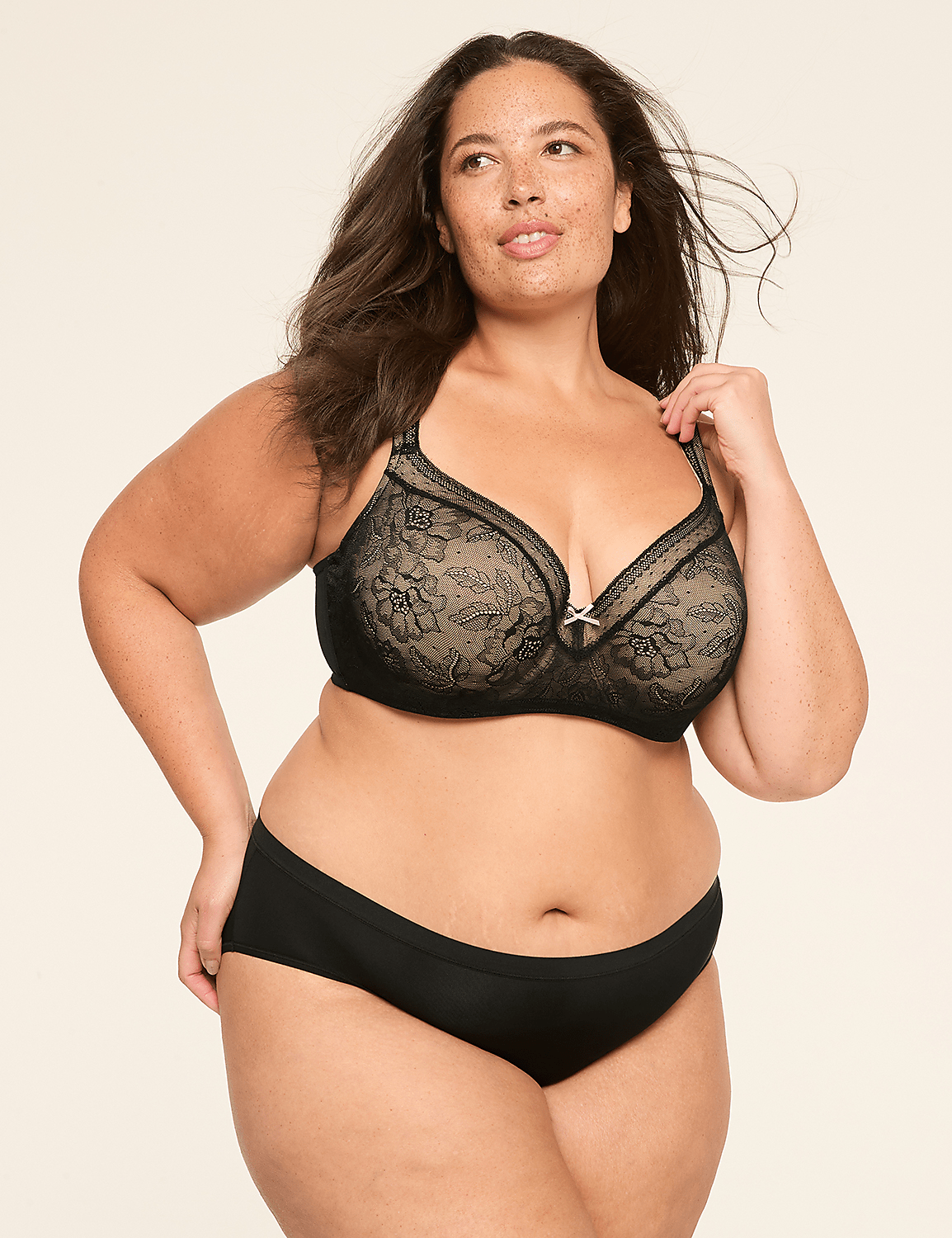 Lightly Lined Balconette Bra with Lace Product Image 4