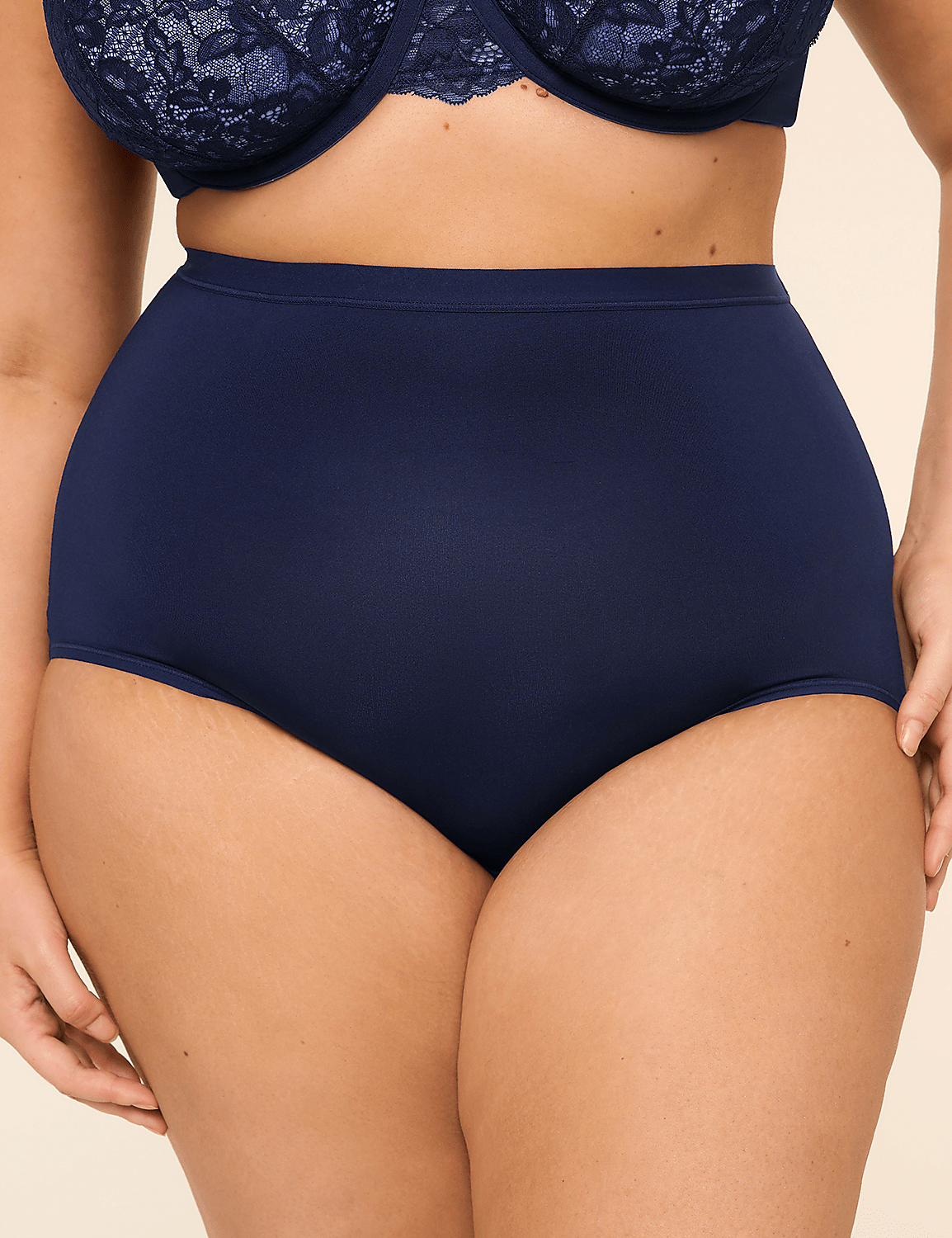 No-Show High-Waist Brief Panty Product Image 1