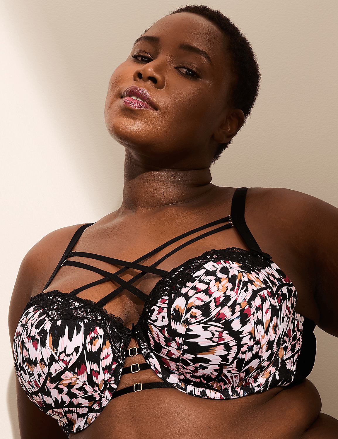 Strappy-Front Boost Balconette Bra Product Image 1