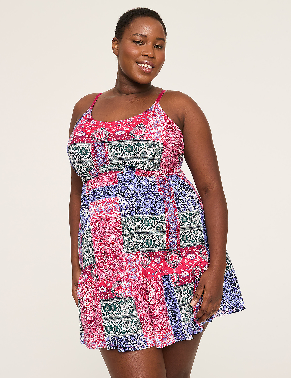 Comfy Cotton Ruffle Hem Chemise Product Image 1