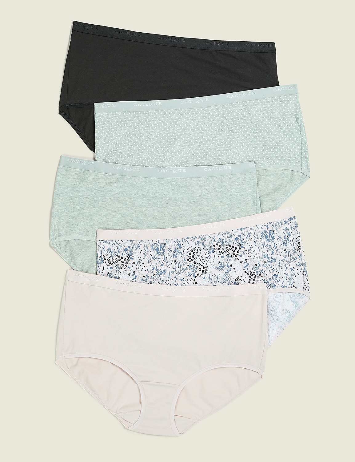 Cotton Full Brief Panty - 5-Pack | LaneBryant