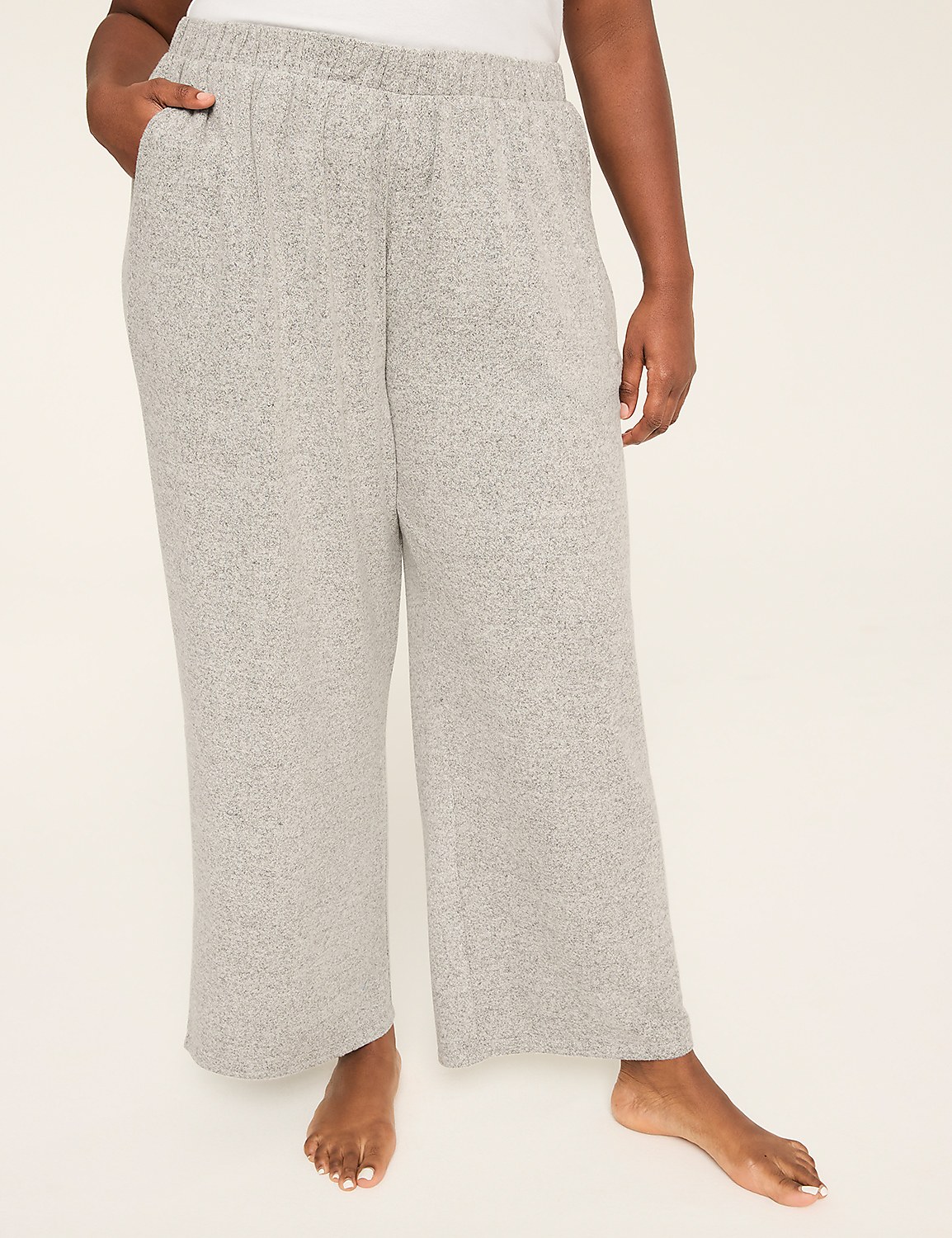 Brushed Hacci Wide Leg Pant Product Image 1