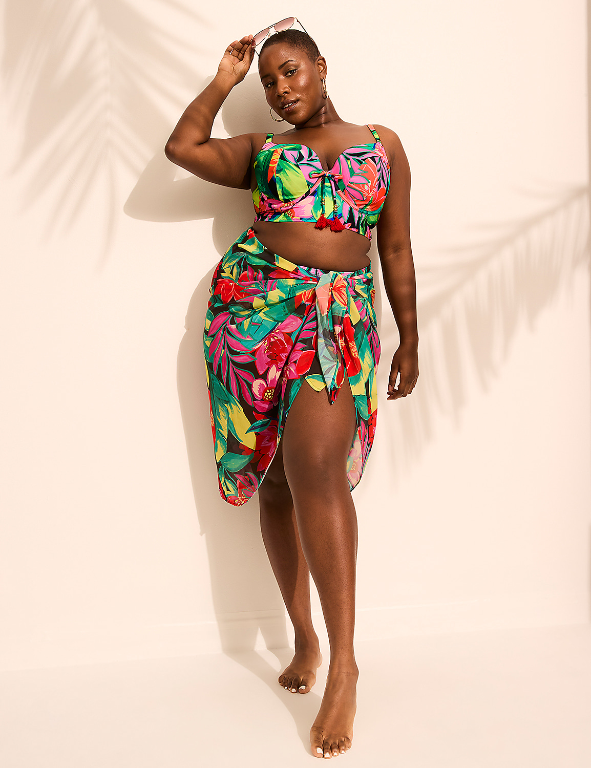 Printed Chiffon Sarong Product Image 1