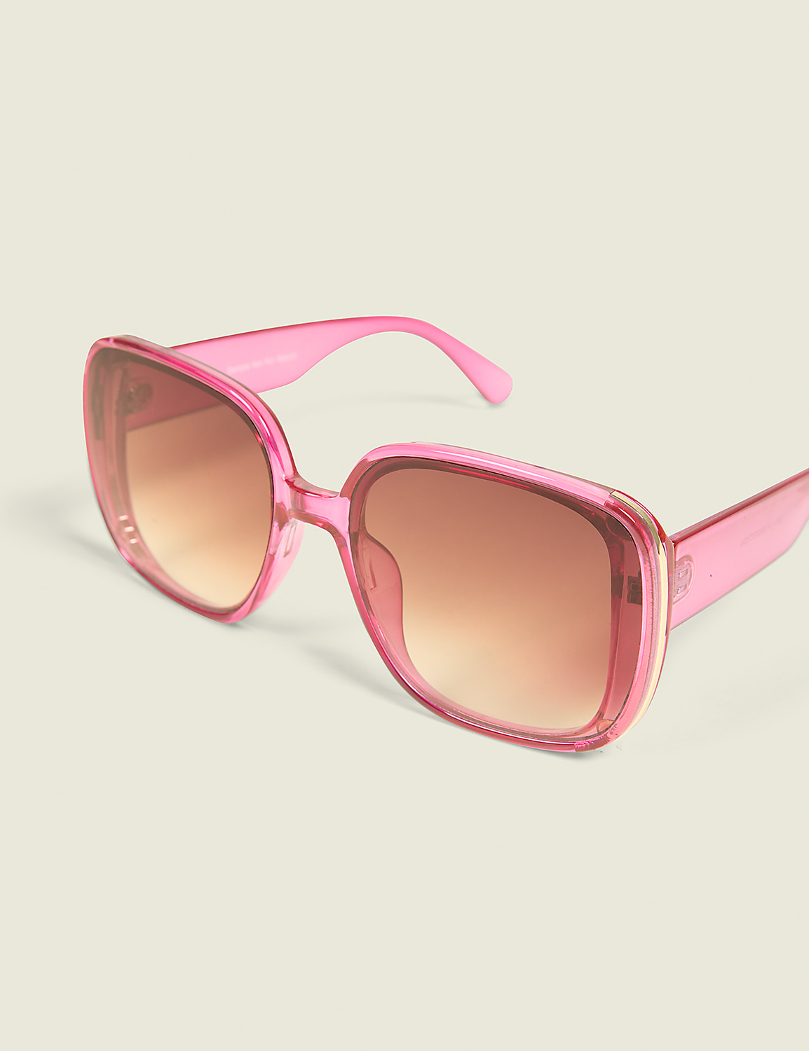 Pink & Goldtone-Accented Sunglasses Product Image 1