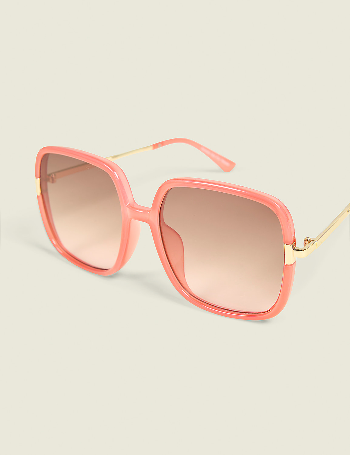 Orange Square Sunglasses Product Image 1