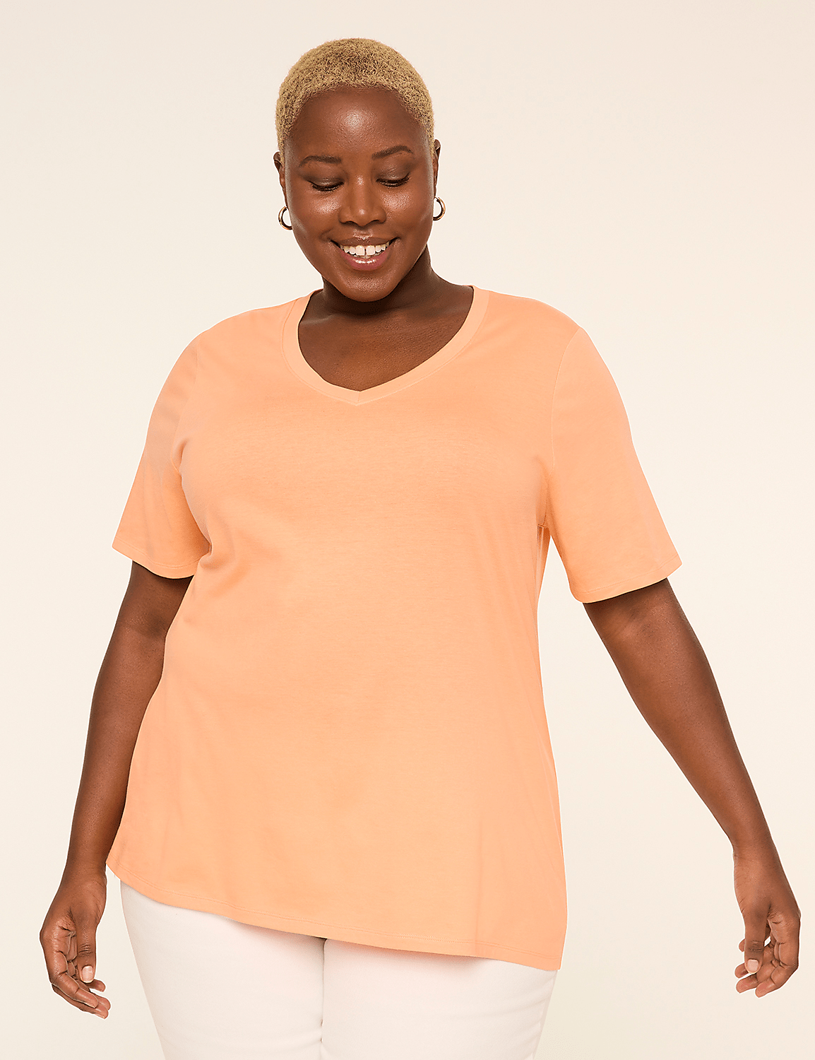 Perfect Sleeve V-Neck Tee Product Image 1
