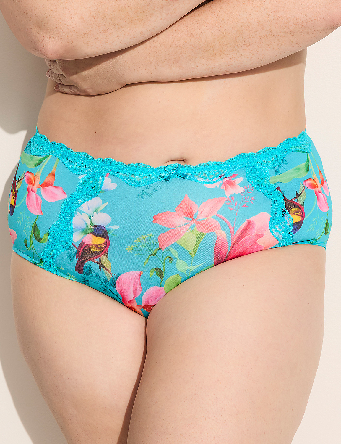 Lace-Trim Full Brief Panty Product Image 1