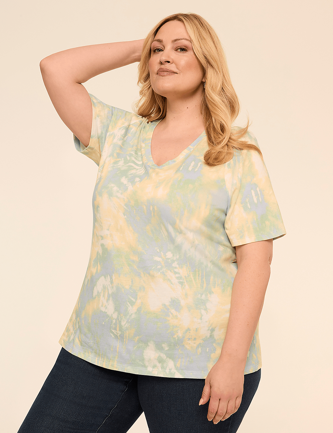 Perfect Sleeve V-Neck Tee Product Image 1