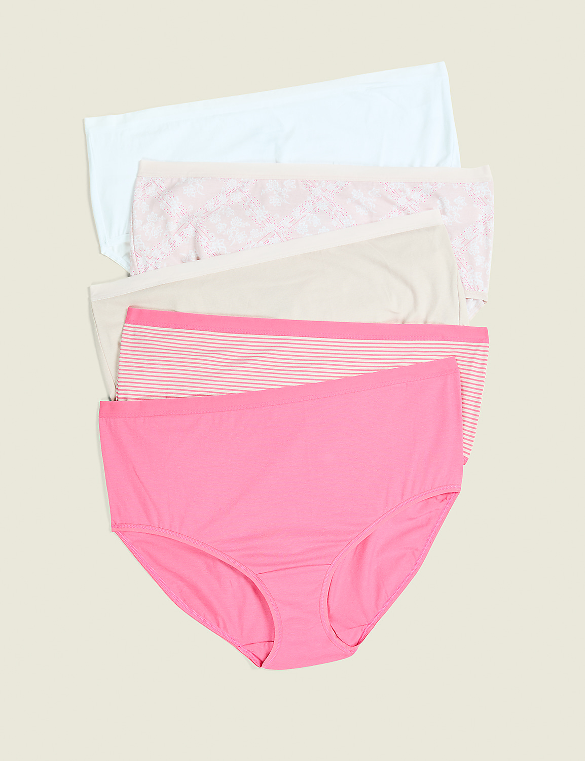 Cotton High-Leg Brief Panty - 5-Pack Product Image 1