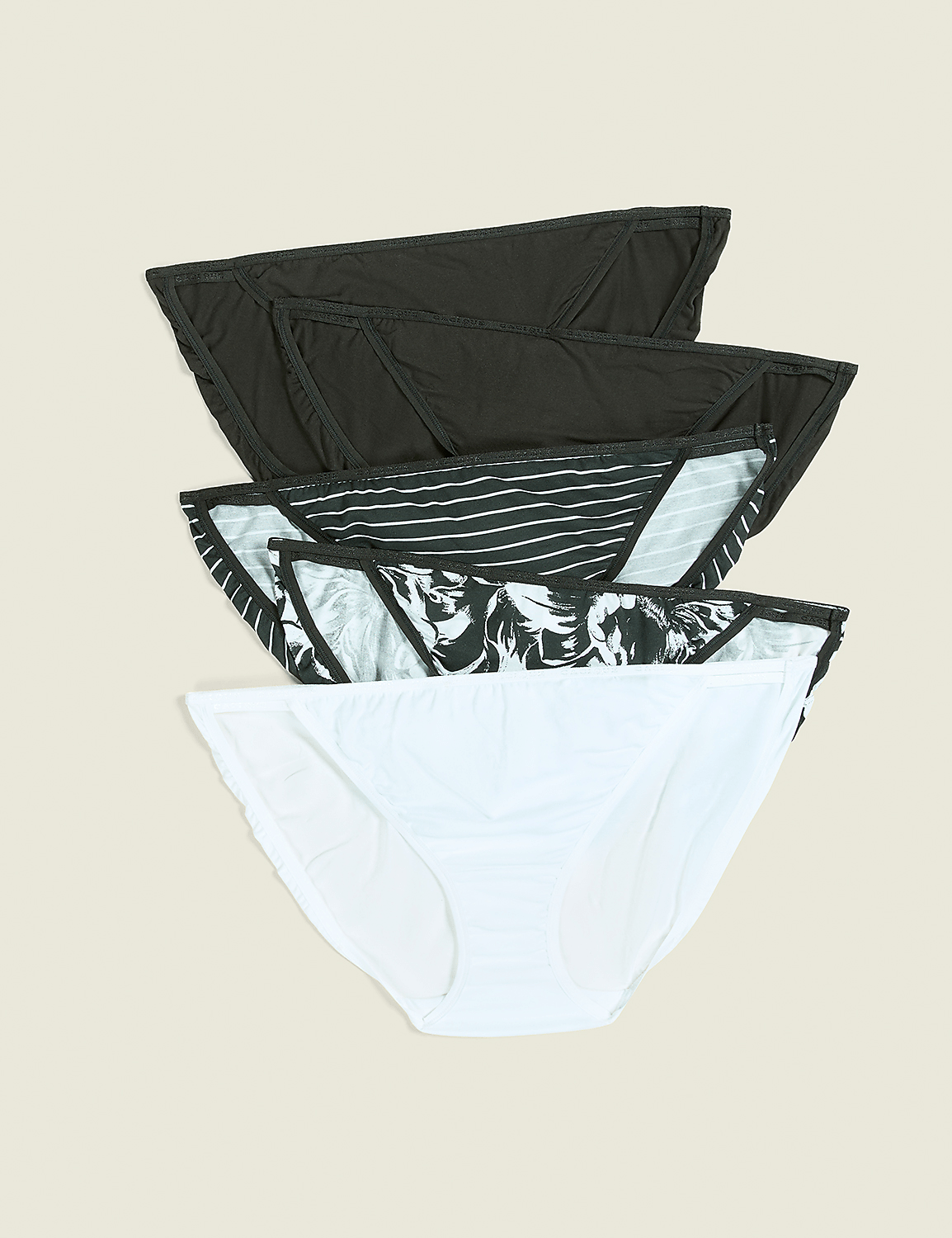 Cotton Double-String Bikini Panty - 5-Pack Product Image 1