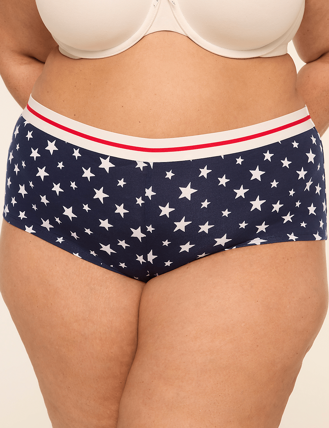 Cotton Boyshort Panty With Wide Waistband Product Image 1