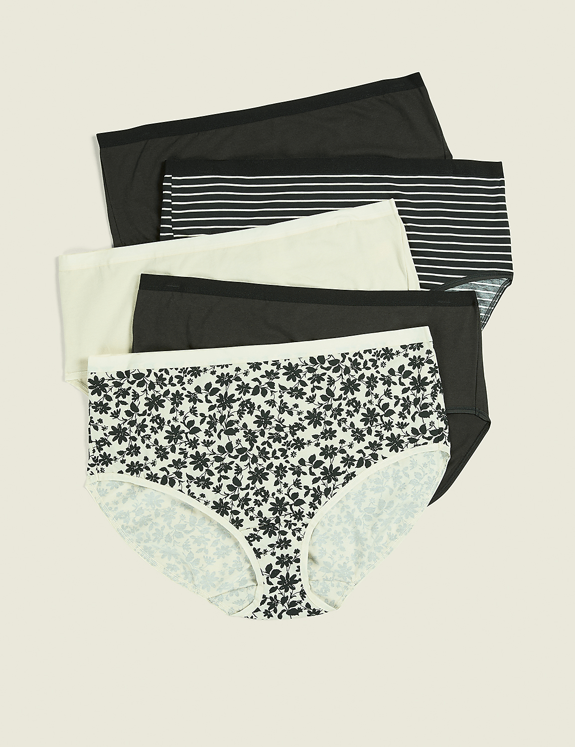 Cotton High-Leg Brief Panty - 5-Pack Product Image 1