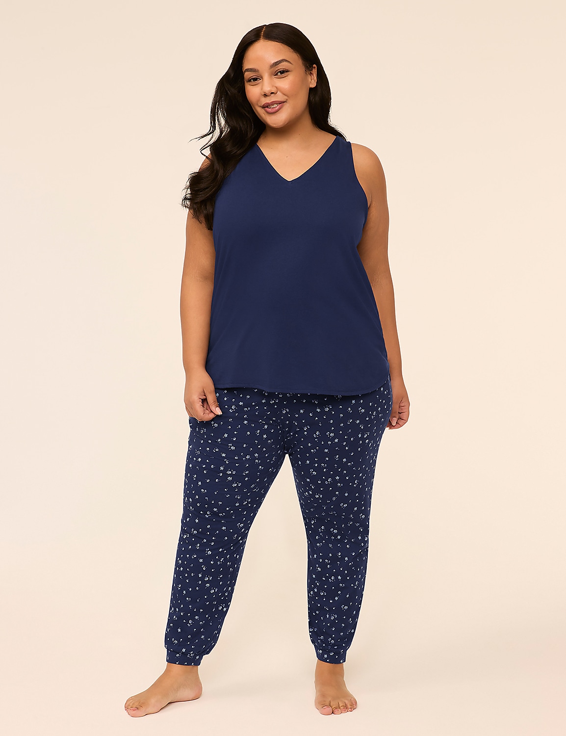 Comfy Cotton Tank & Jogger PJ Set Product Image 1