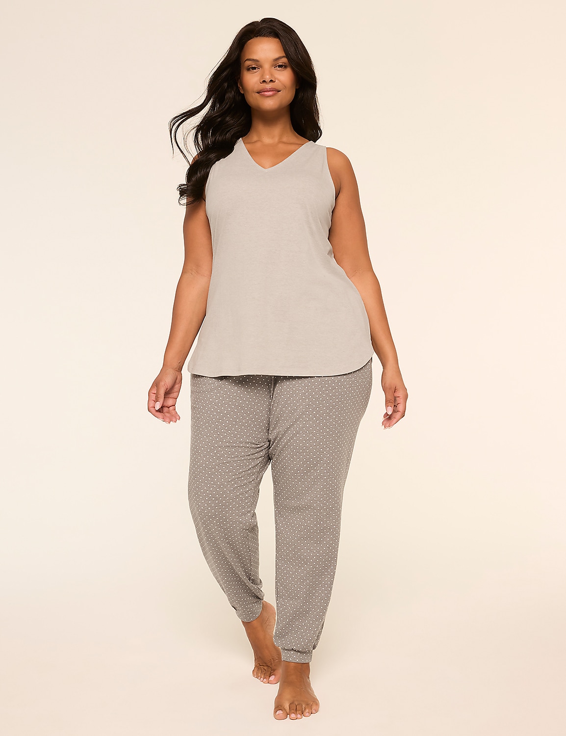 Comfy Cotton Tank & Jogger PJ Set Product Image 1