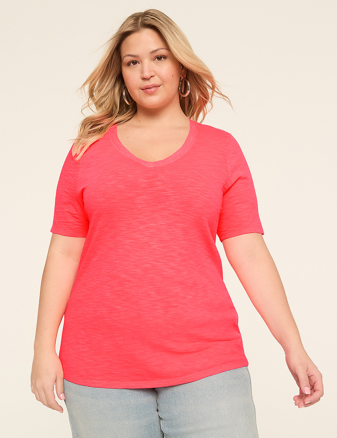 Perfect Sleeve V-Neck Tee Product Image 1
