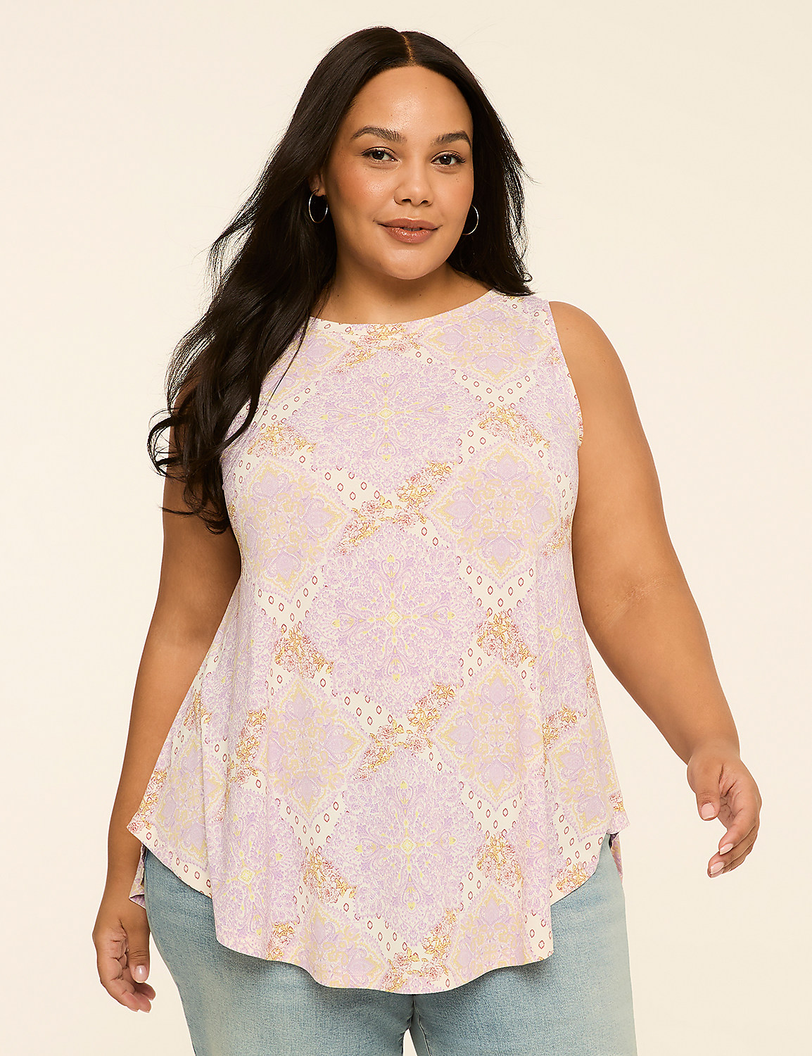 Max Swing Boatneck Tank | LaneBryant