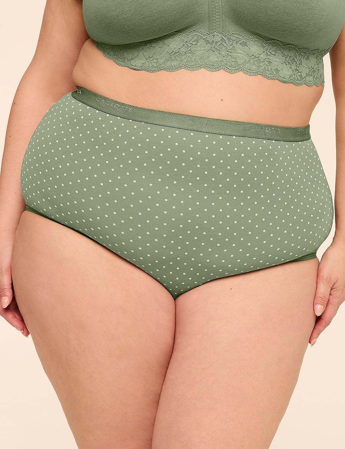 Cotton High-Waist Brief Panty Product Image 1