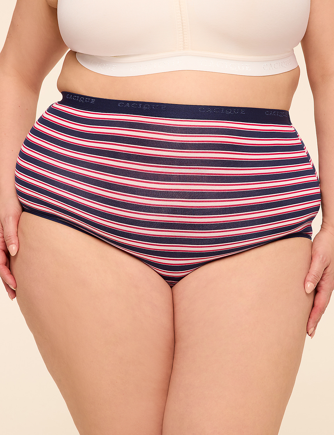 Cotton High-Waist Brief Panty Product Image 1