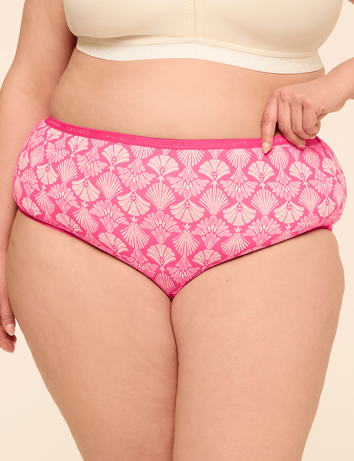 Cotton High-Leg Brief Panty Product Image 1