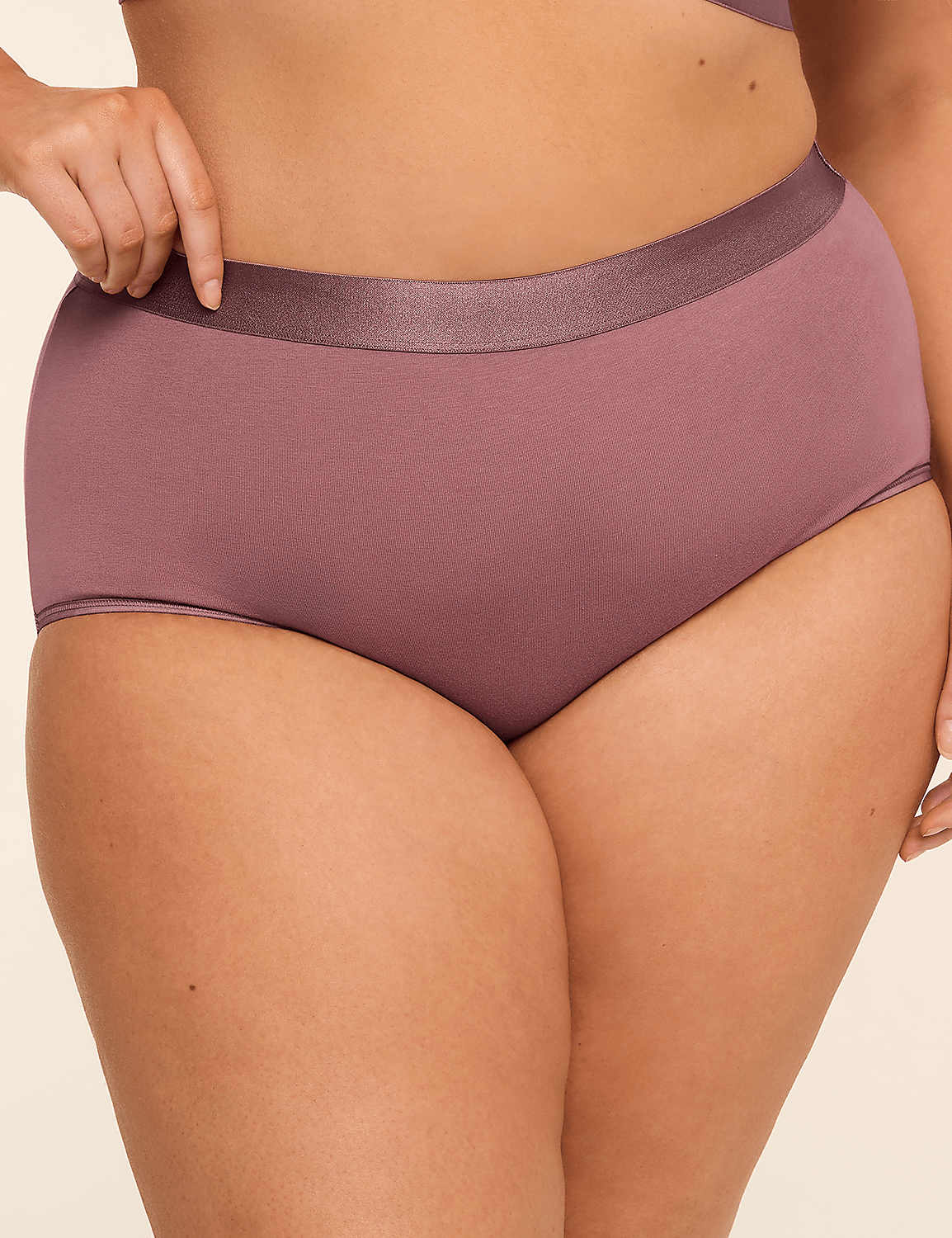 Cotton Full Brief Panty With Wide Waistband Product Image 1