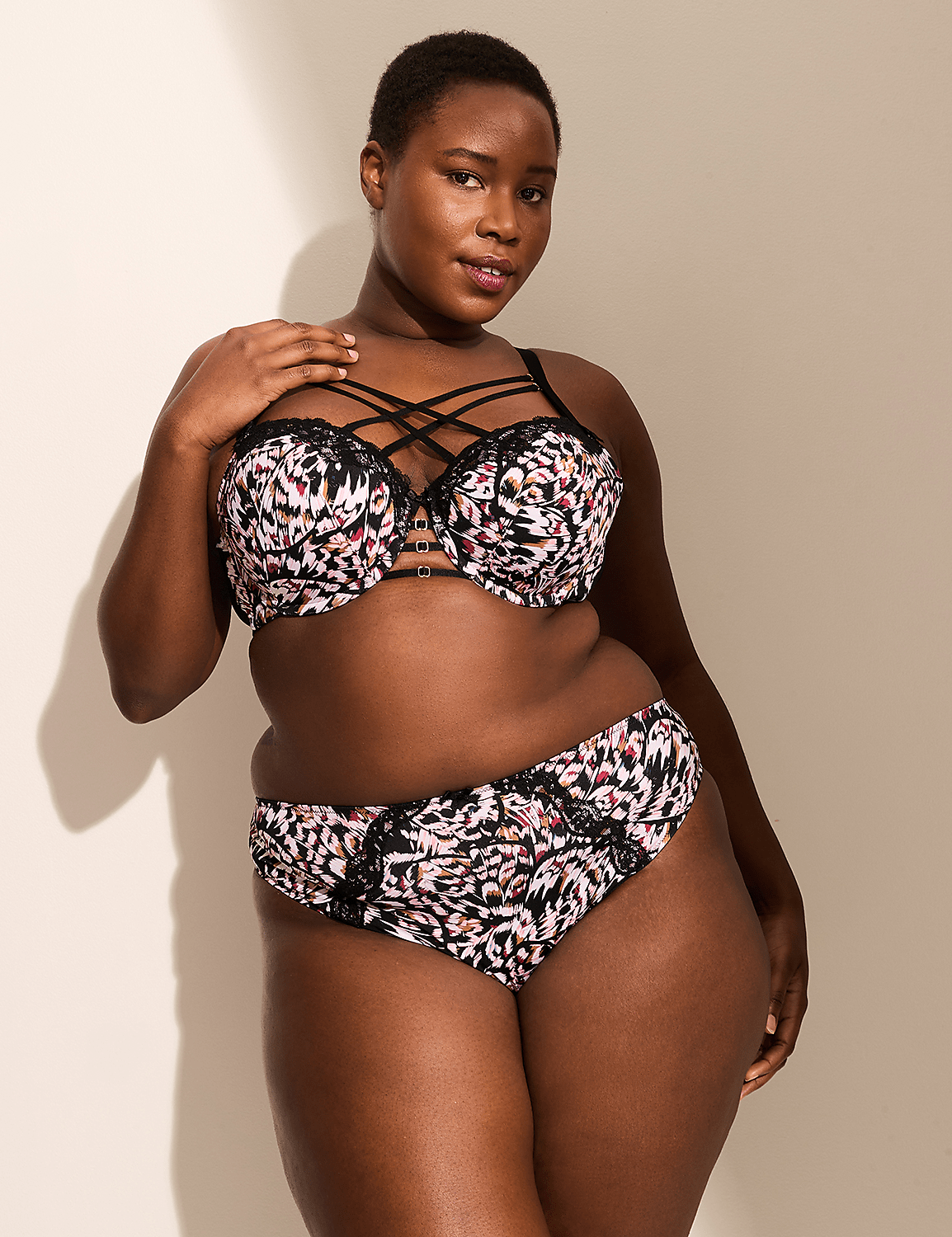 Lace-Trim French Cut Brief Panty Product Image 3