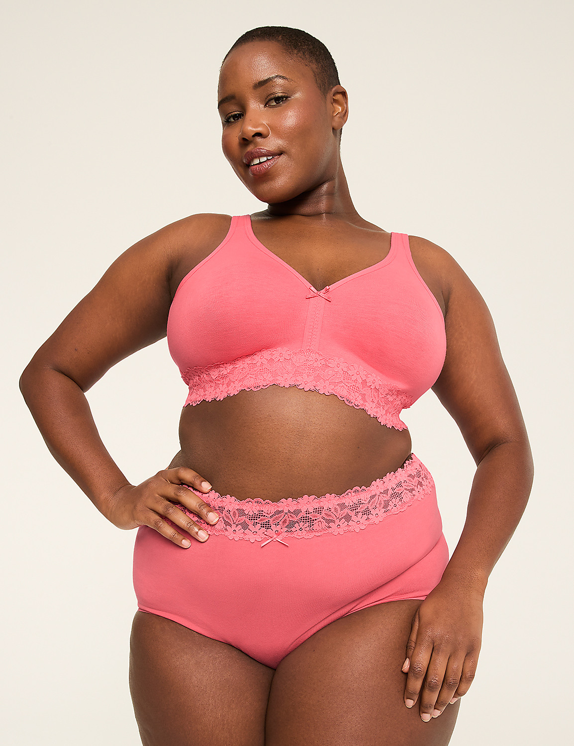 Cotton No-Wire Unlined Full Coverage Bra Product Image 4