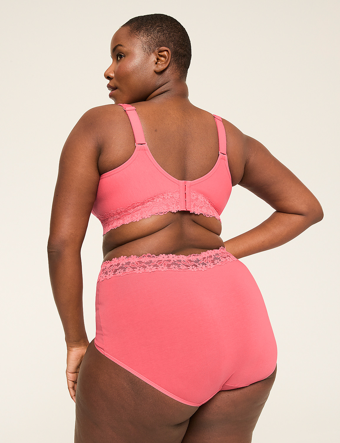 Cotton No-Wire Unlined Full Coverage Bra Product Image 2