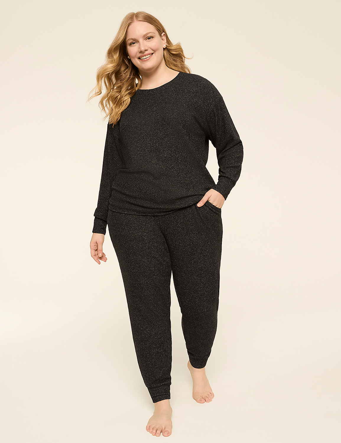Brushed Hacci Rib Jogger Product Image 3