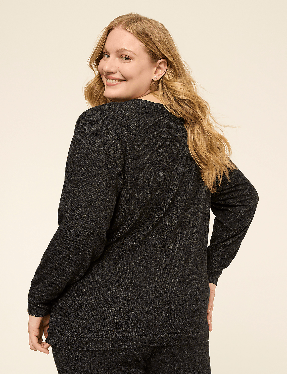 Brushed Hacci Rib Top Product Image 2
