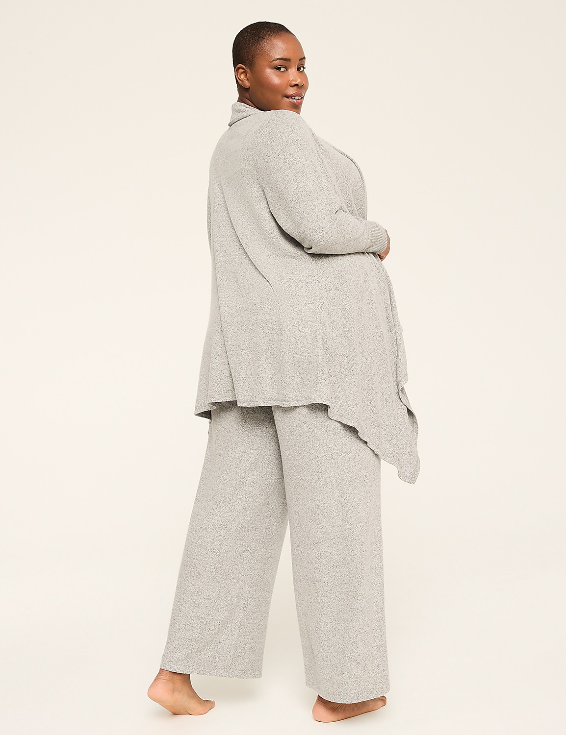 Brushed Hacci Sharkbite Cardigan Product Image 2