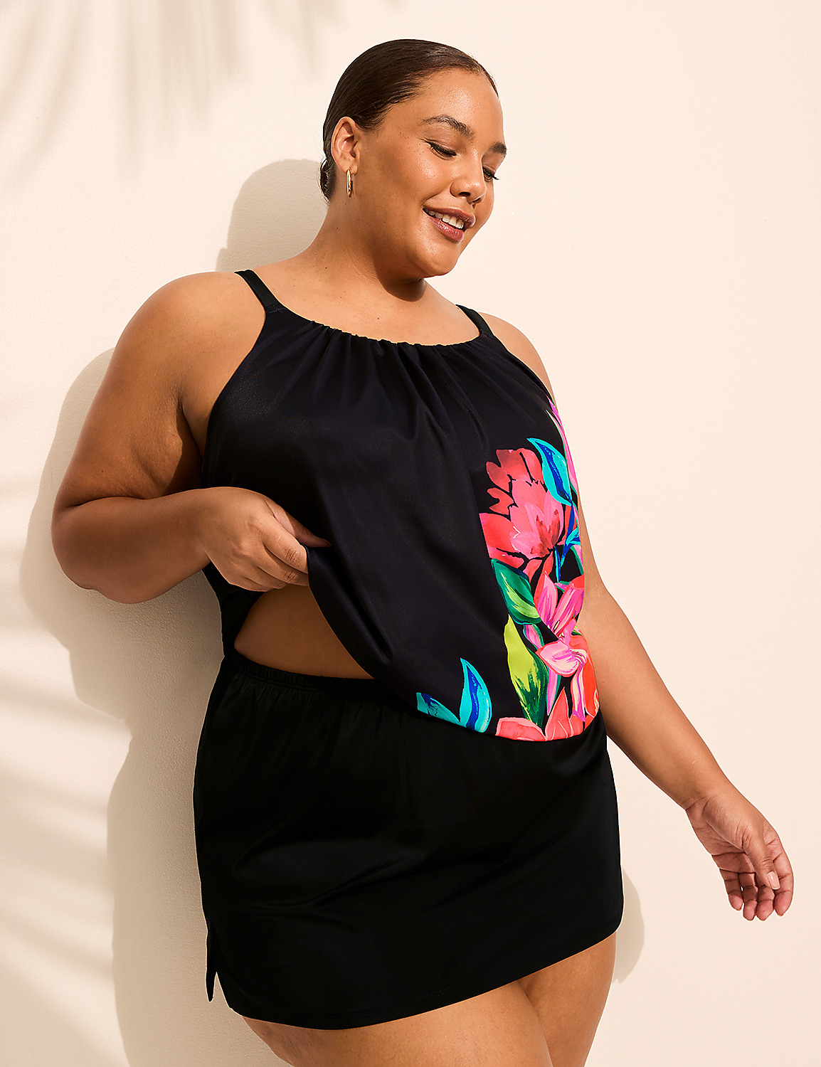 No-Wire Blouson Tankini Top Product Image 6