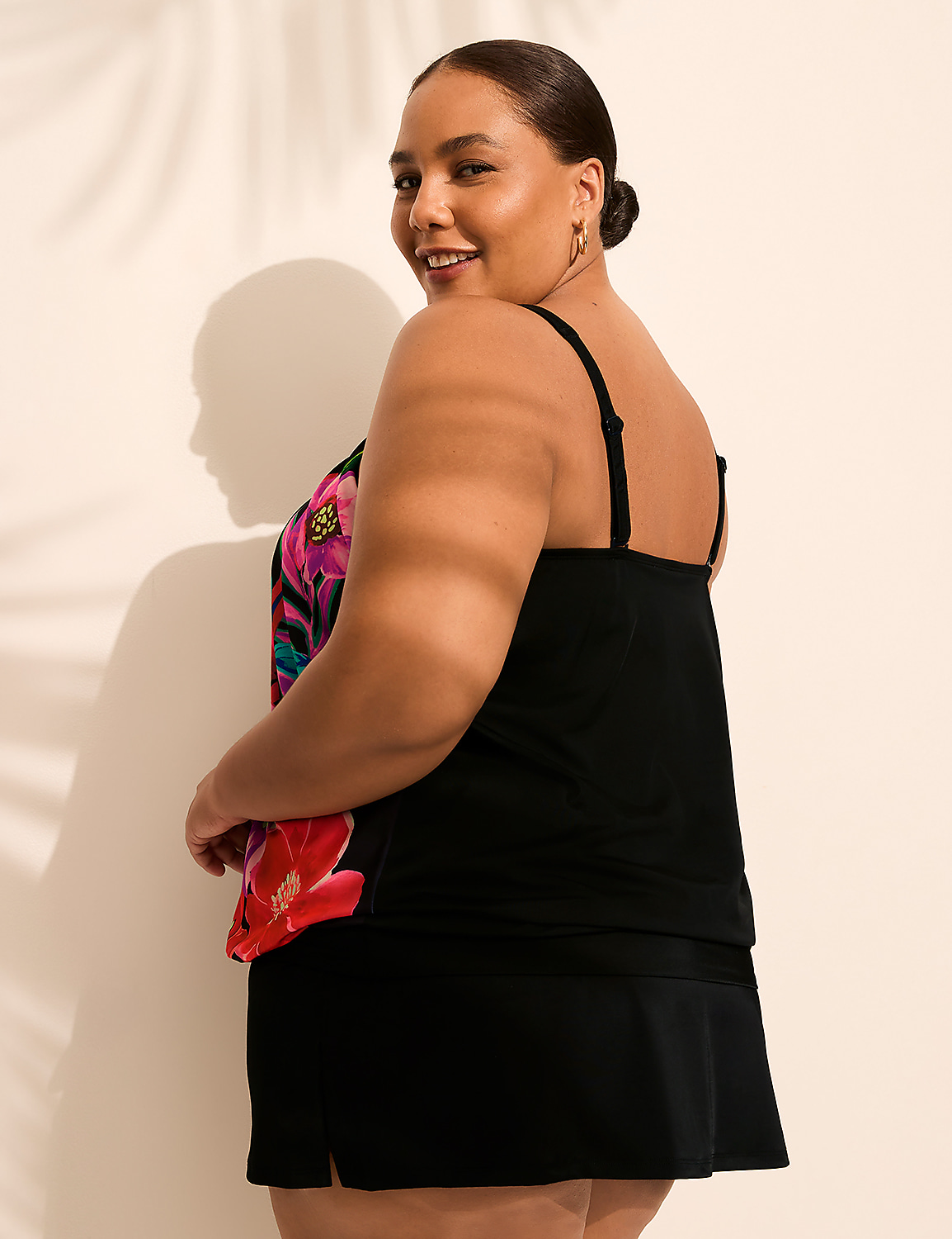 No-Wire Blouson Tankini Top Product Image 2