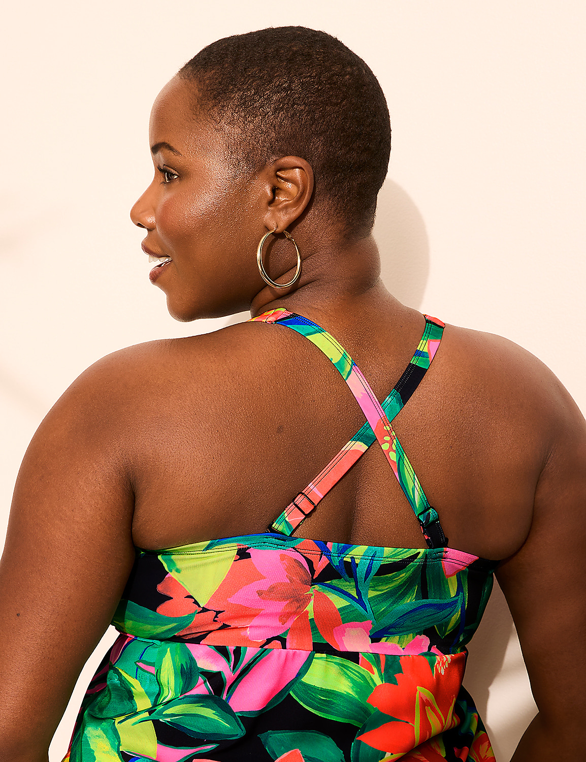 No-Wire Three-Tier Tankini Top Product Image 7