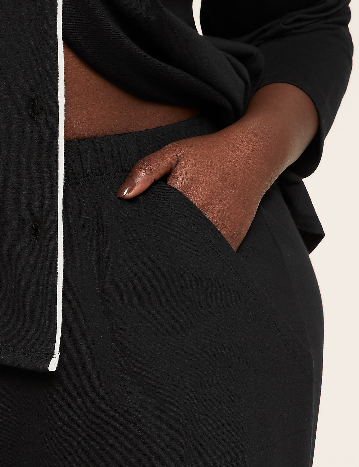 Comfy Cotton Notch-Neck Top & Pant PJ Set Product Image 3