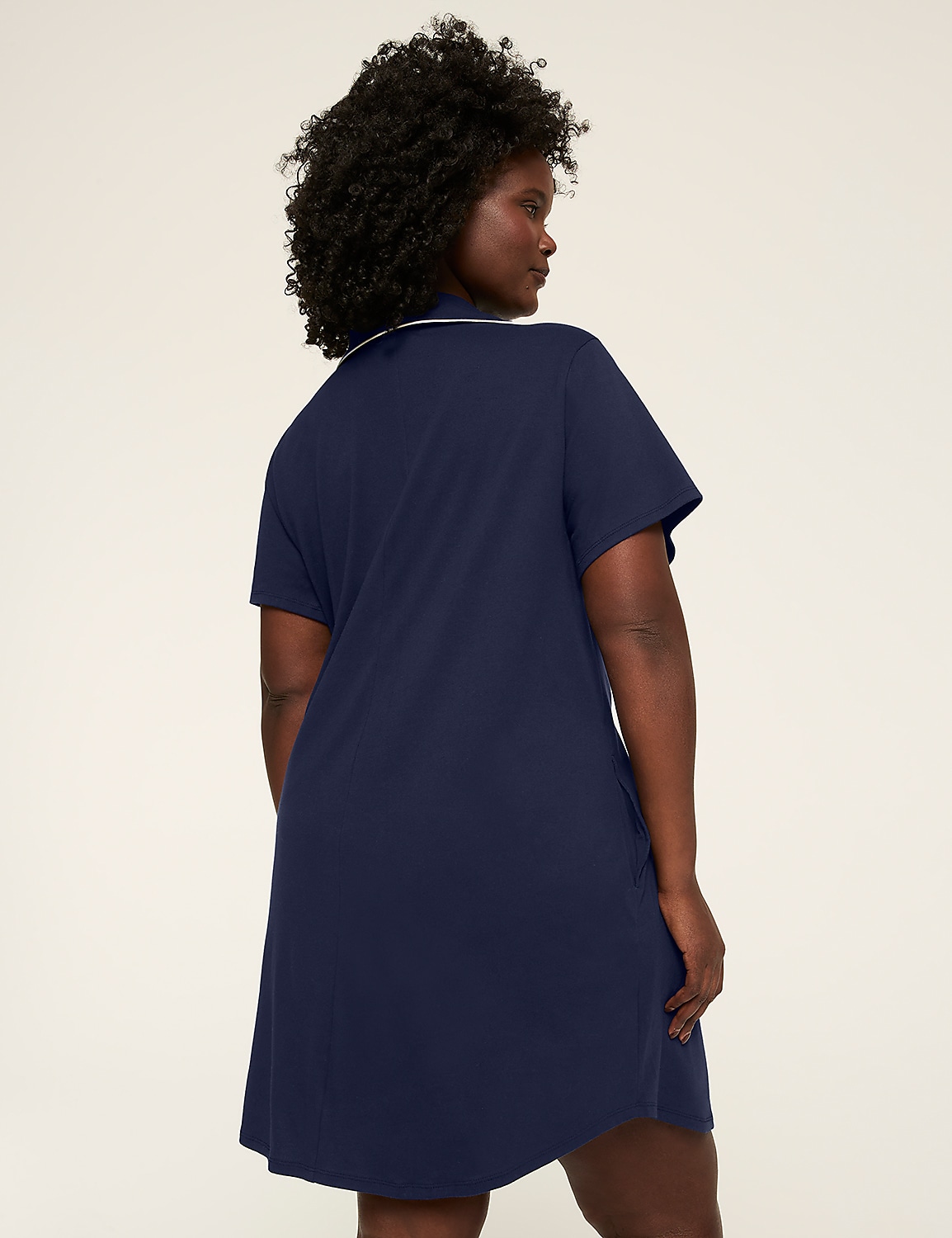 Comfy Cotton Notch-Neck Sleepshirt Product Image 2