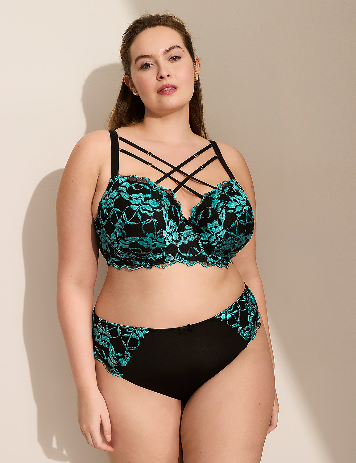 Embroidered Lace French Cut Brief Panty Product Image 3