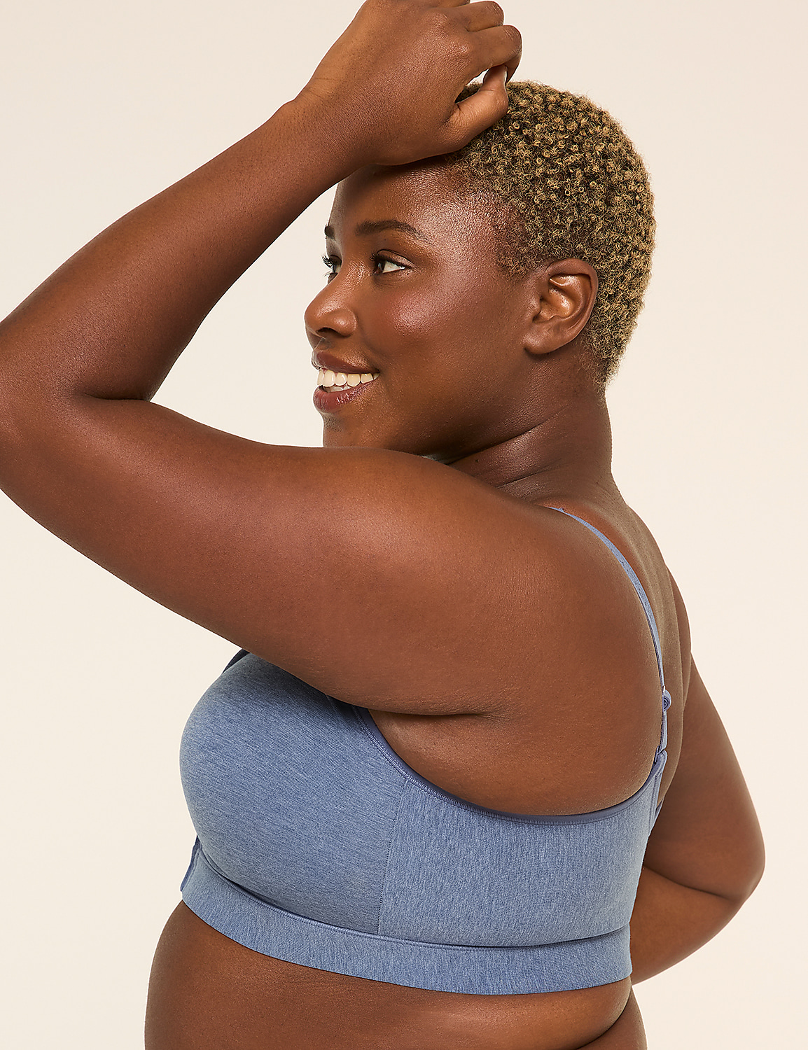 Cotton Lightly Lined Front-Close No-Wire Bra Product Image 3