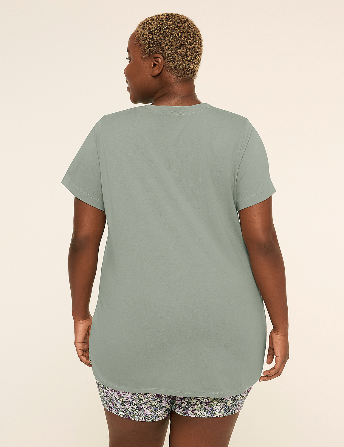 Comfy Cotton Tunic Tee & Bike Short PJ Set Product Image 2