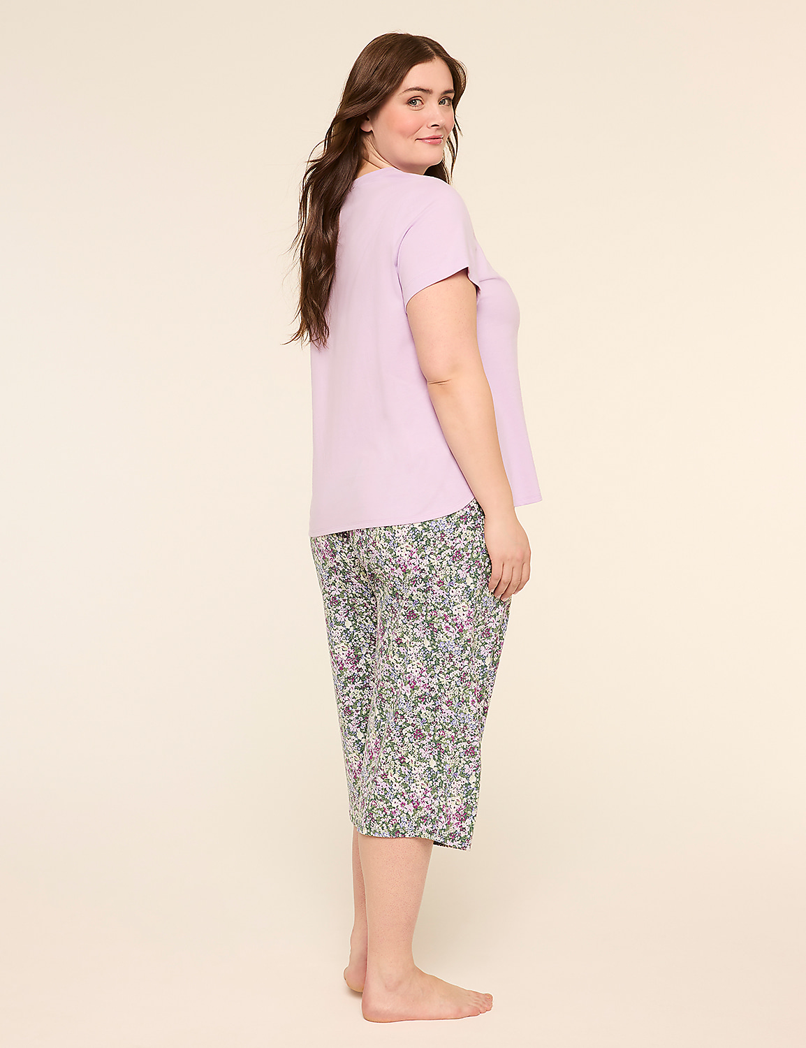 Comfy Cotton Tee & Crop Pant PJ Set Product Image 2